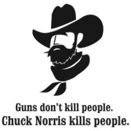 guns don't kill people